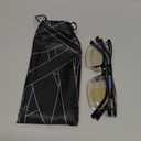 AIMISUV 2 Pack Reading Glasses Men,Spring Hinge Blue Light Blocking Readers,Anti Eyestrain Computer Magnifying Eyeglasses