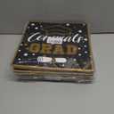6 x Graduation Decorations 2026,Graduation Card Box with 45 Advice Cards, Black Gold Congrats Grad Wish Card Holder Box for Graduation Party Decorations