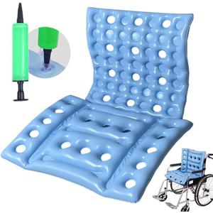 Inflatable Seat Cushion Anti-Decubitus Wheelchair Cushion, Breathable Backrest Air Cushion Bed Sore Cushion for Pressure Sores Pain Relief - Portable Travel Seat Cushion for Airplane/Car/Office