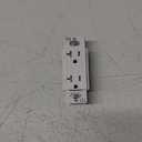 Lutron Satin Colors 20 Amp Tamper-Resistant Duplex Receptacle - Snow