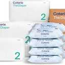 Coterie Baby Wipes + Diapers Kit, Size 2 Diapers, 8-Pack Wipes
