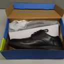 Nunn Bush Men's PRO Plain Toe Oxford with KORE Slip Resistant Comfort Technology, Black, 10.5 Wide