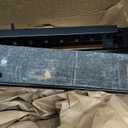 Pots and Pans Organizer Under Cabinet, 21.6" Deep Pull Out Pot Lid Organizer Holder with Guardrail Adhesive Pot and Pan Holder Rack with 10 Adjustable Dividers-1 Pack (Black)