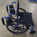 Drive Medical BLS18FBD-ELR Blue Streak Lightweight Wheelchair with Swing-Away Elevating Leg Rests and Flip-Back Arms