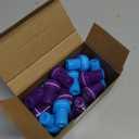 36 Pieces Snowflake Stamps Winter Stamps Bulk Plastic Colored Self Ink Assorted Snowflake for Card Making Christmas Party Favors, 6 Styles(Dark Blue, Light Blue)