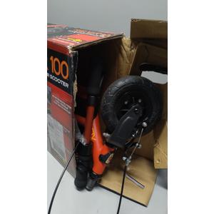 Razor Power Core XLR 100 Electric Scooter Outdoor Ride-On Toy for Ages 8+, Up to 10 MPH, 8" Pneumatic Front Tire, 90W High-Torque Hub Motor Red