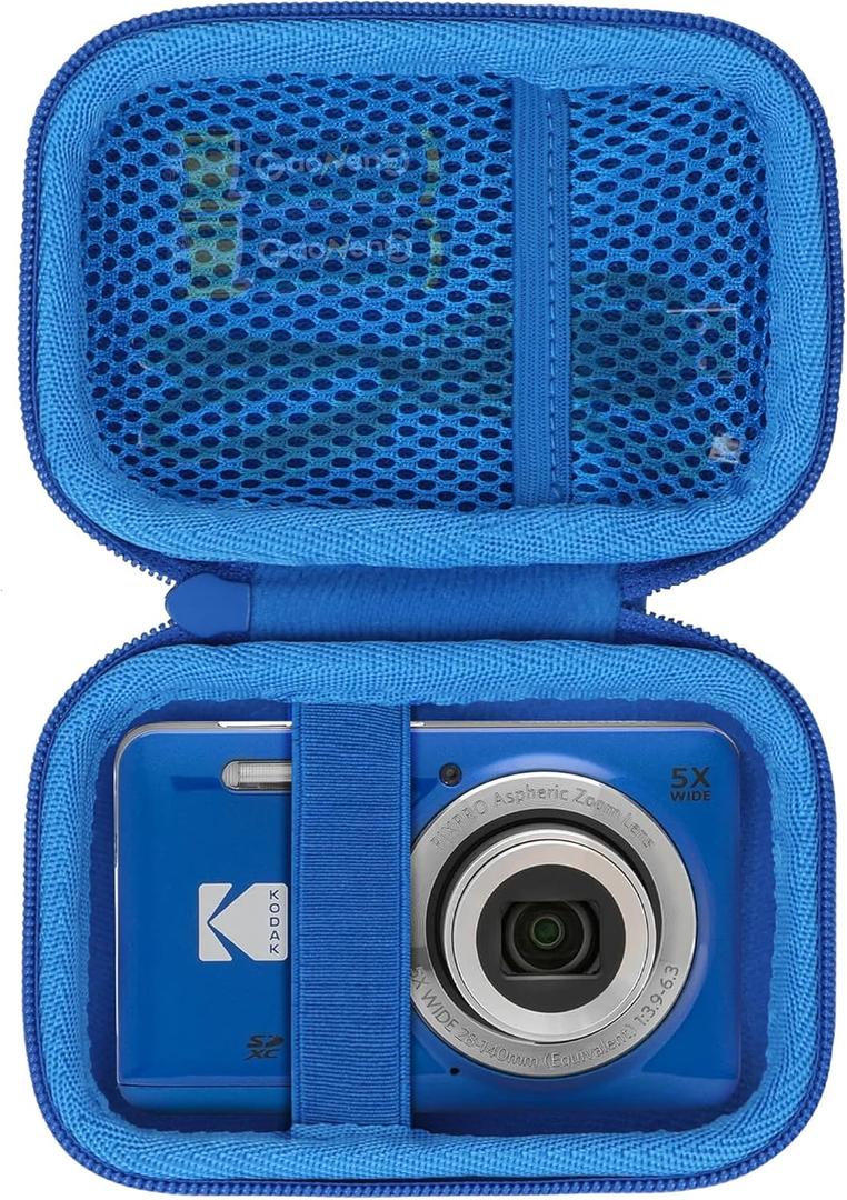 Storage Case Compatible with KODAK PIXPRO Friendly Zoom FZ45 FZ55 16MP Digital Camera (Blue Case)