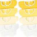 Baby Bibs Muslin Bibs 8 Pack for Drooling and Teething for Unisex Girls Boys (Sunny Yellow)