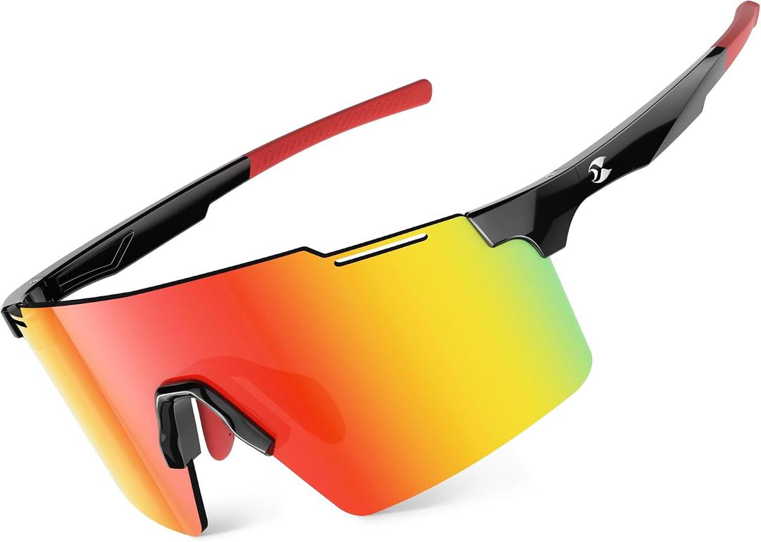 suoso Sports Cycling Glasses for Men: Lightweight UV400 Protection Sunglasses for Women Running Ride Pickleball Fishing TR90