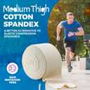 Elastic Tubular Support Bandage Size F, 10M Box - Natural Color (4" x 33 Feet) for Large Knee Support Bandage -Medium to Large Thigh, Cotton Spandex