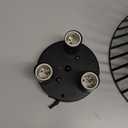 3-Lights Black Ceiling Light Vintage Geometric Chandelier Light Fixture Adjustable Metal Semi Flush Mount Lighting for Kitchen Room Dining Room Foyer