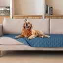 3X Stronger Waterproof Pet Blanket, Scratch Proof Furniture Protector for Dogs Cats, Reversible Cover 30x80 Inch, Dark Blue