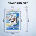 Magnetic Card Holder 35pt One Touch for Trading Cards Holder Card Protectors Hard Plastic Magnetic Card Case for Sports Card Baseball Card and Game Card Holder Display Case (100 Pack)