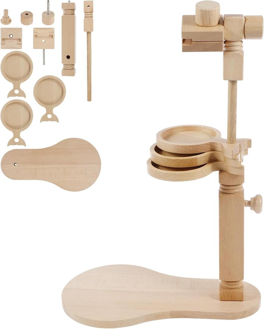 ZJRDYYK Embroidery Hoop Stand Adjustable, Adjustable Embroidery Table Stand with Swivel Holder, Embroidery Hoop Holder Stand, Cross Stitch Embroidery Hoop Stand