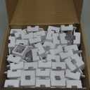 80 Pcs H705 LED Light Mounting Bracket Clip,Waterproof H705 LED Lights Mount Set with 160 Screws,Screw Mounting White Square Light Brackets for Outdoor Installation