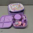 Aimsnk Kids Lunch Box Set -12oz Insulated Food Jar, Thermal Bag,Leakproof Lunch Food Containers Cutlery (BPA Free)-Gift for Girls/Boys Age 3-10(Blue)