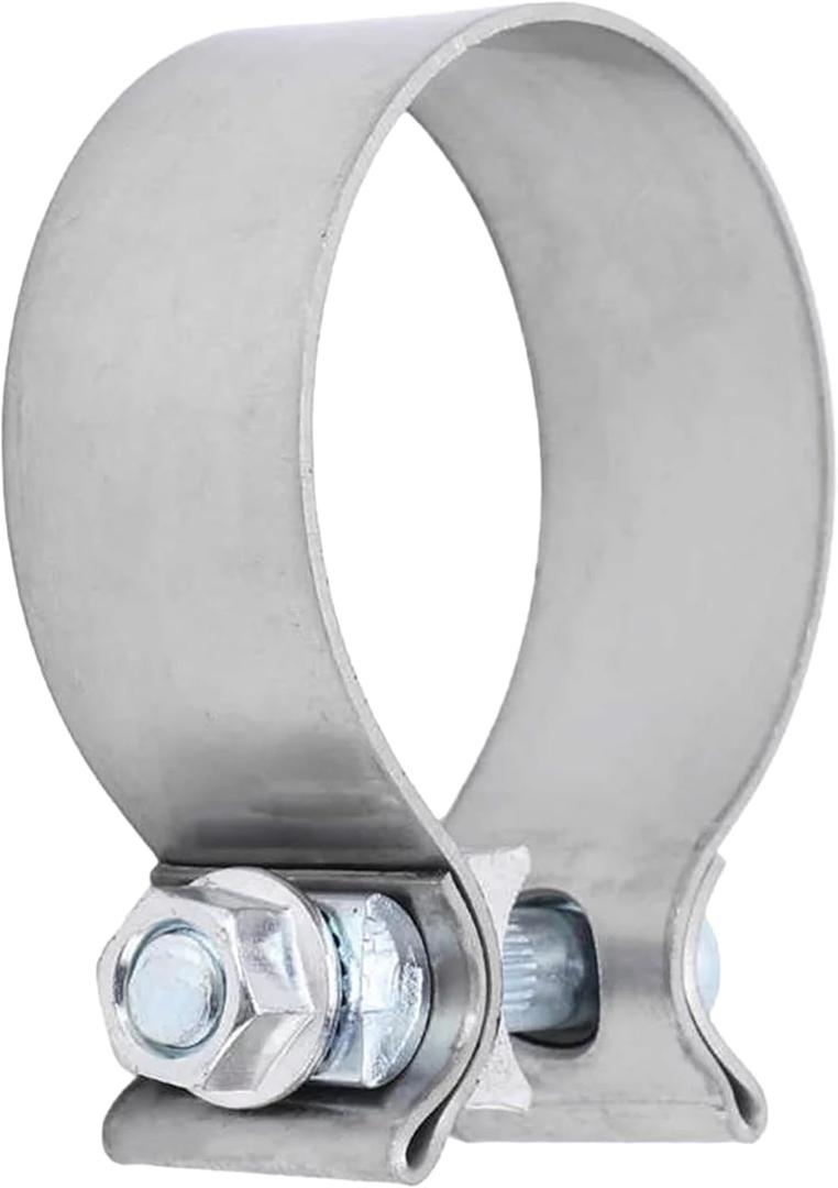 Stainless Steel Exhaust Clamp, Narrow Band Muffler Seal,Car Accessories Narrow Band Muffler Clamp,Use for Exhaust System (3 inch)