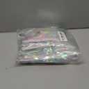 10 Feet by 15 Inch Iridescent White Foil Fringe Garland - Pack of 4 | Metallic Tinsel Banner | Ideal for Parade Floats, Bridal Shower, Wedding, Birthday, Christmas | Wall Hanging Drapes (4)