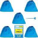 SpaceTent 4 Pack VRC5 Shop Vac Filter Bags for Vacmaster 4, 5, 12 and 16 Gallon Wet/Dry Vacs, High Efficiency Dust Filter, Part# VRC51