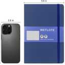 Hardcover Lined Journal Notebook 2 Pack, A5 Notebook College Ruled Writing Journals 208 Pages, Large Lined Notebooks for Women Men School College Office Journaling (Black Blue)