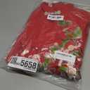 Women's New Chinese Cheongsam Print Short Sleeves Embroidery Pattern Elegant Maxi Dress (6, Red)