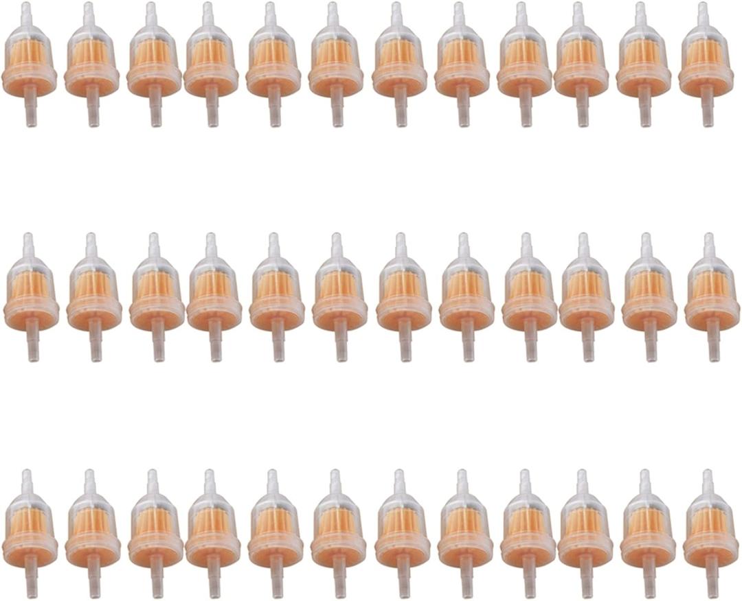 36 Pack of 1/4 inch x 5/16 inch Fuel Filters with Magnet Replacement for Briggs Stratton Engines