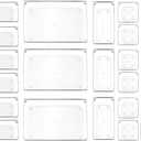 25 Pcs Clear Plastic Drawer Organizer Set,4 Sizes Small Organizer Bins for Bathroom,Office,Kitchen Cabinet and Vanity Organizers for Jewelry,Cosmetic,Gadgets Utensil In Drawer Organizer Trays