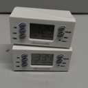 DEWENWILS 24 Hour Outlet Timer, 125V 15A 1000W Timers for Electrical Outlets, 1 Polarized Outlet, Digital Light Timer for Indoor Lamp, Fan, Aquarium, 1/2 HP, 2 Pack,White, UL Listed