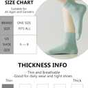 Wildarms Womens Cotton Dress Socks - Soft Thin Crew Socks for Business Trouser Casual Everyday Wear 6 Pairs (Black2+pink2+green2)