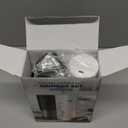 Electric Salt and Pepper Grinder Set, Rechargeable Automatic Pepper Mill Grinder with LED Light Gifts for Women, Adjustable Coarseness shakers, One-Hand Operation for Kitchen Essentials (Rechargeable-Upgrade Black/White 2PC)