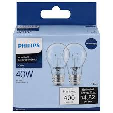 Philips 40W A15 Soft White Incandescent Appliance 2Pack