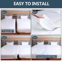 2 x 10" Wide Split King Gap Filler for Adjustable Bed,Twin to King Bed Converter Kit Bed Bridge Mattress Connector with Removable Washable Cover for Guest,Hotel,Stayover,Family Room (75 in Length)