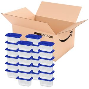 Ziploc Food Storage Meal Prep Containers Reusable for Kitchen Organization, Smart Snap Technology, Dishwasher Safe, Mini Rectangle, 24 Pack (48 Pieces)