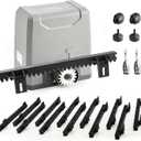 CO-Z 3300lb Rack Driven Sliding Gate Opener with Alarm System, 550W Automatic Gate Opener with Remote Controls, Electric Gate Motor for Gates up to 40ft, Complete Rack Gate Operator Kit for Driveways