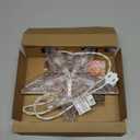 Christmas Tree Topper Lighted Star with Built-in 10 Replaceable Bulbs, 9.5 Clear Five-Pointed Star Tree Topper Plug in for Indoor Office Xmas New Year Holiday Tree Decoration, Warm White