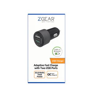 Zgear Adaptive Fast Charge With Two USB Ports