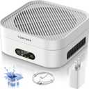 Air Purifiers for Home  True HEPA Air Purifier for Pets, Smoke & Allergies | 600 Sq Ft Coverage | Ultra-Quiet & Portable Small Air Purifier for Bedroom/Travel/Desk/Office/RV (1 Pack, Cream White)