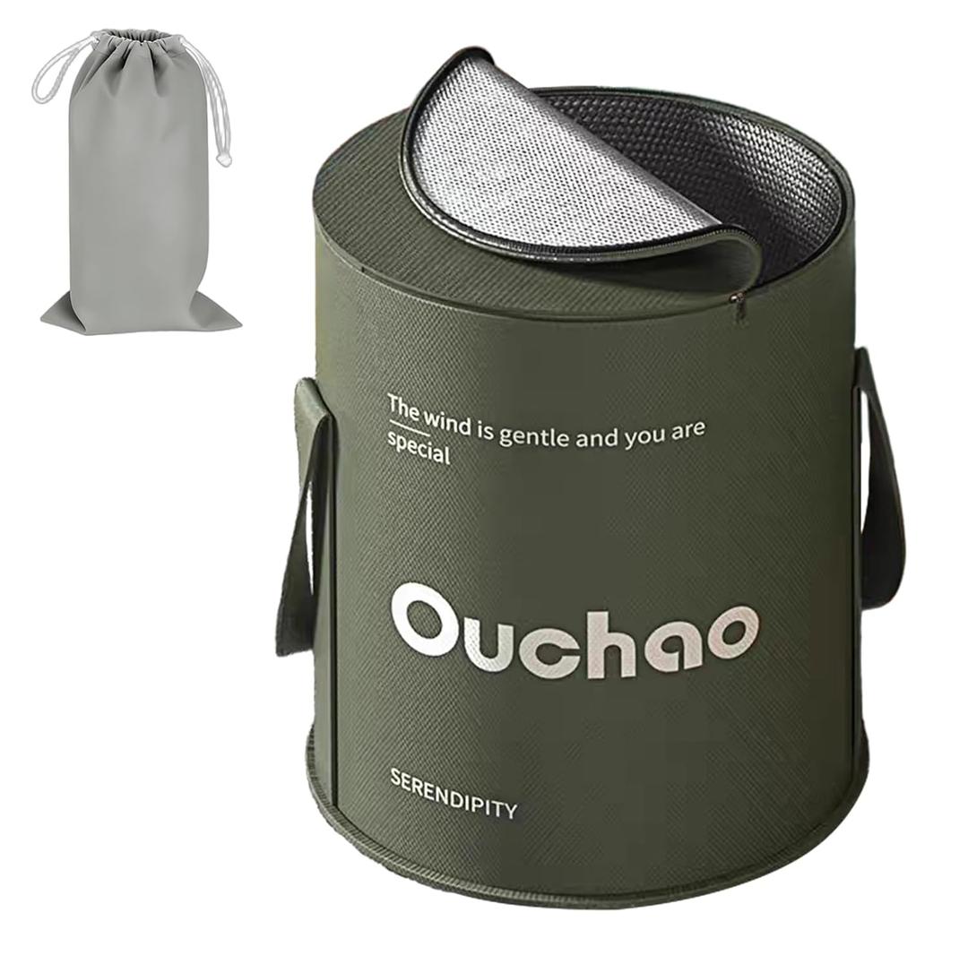 Foot Bath Basin Portable Travel Collapsible Foot Basin Folding Foot Bath Tub Soaking Feet Bucket for Camping Outdoor Washing Green