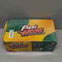 Flexi Hose with 8 Function Nozzle, 75FT - Lightweight Expandable Garden Hose, No-Kink Flexibility, 3/4 Inch Solid Brass Fittings and Double Latex Core - Black and Green