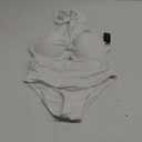 High Waisted Underwire Bikini Sets - Women 2025 Two Piece Swimsuits Halter Bathing Suits with Tummy Control Bottom (Medium, White)