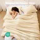MUXHOMO Queen Comforter Set, All Season Ultra Soft Down Alternative Bedding - 3 Piece Lightweight Bed Set Includes 1 Comforter (90"x90") and 2 Pillow Shams (20"x26"), Light Yellow
