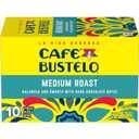 Caf Bustelo Medium Roast, Single Serve Coffee Pods, 10 Count (Pack of 1) (EXP 09/18/26)