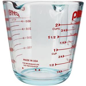 Pyrex 6001075 2 Cup Glass Measuring Cup - Made in USA