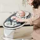 Baby Swings for Infants, Electric Infant Swing with 5 Speeds 10 Lullabies, Portable Baby Swing for Newborns Boys Girls