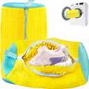 Shoe Washing Machine Bag, Shoe Laundry Bags, Shoe Washing Bag for Washer and Dryer (Yellow 2pcs)