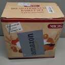 Sourdough Starter Kit, 9 Inch Round & 10 Inch Oval Banneton Bread Proofing Basket Set, 18 PCS Complete Sourdough Baking Supplies for Bread Making, Foldable Proofing Baskets,Gift for Bakers Women (Striped grey+Striped khaki)