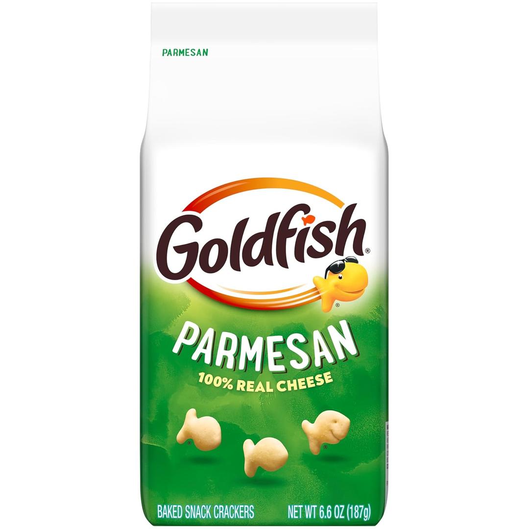 Goldfish Parmesan Cheese Crackers, 6.6 Oz Bag 6.6 Ounce (Pack of 1)