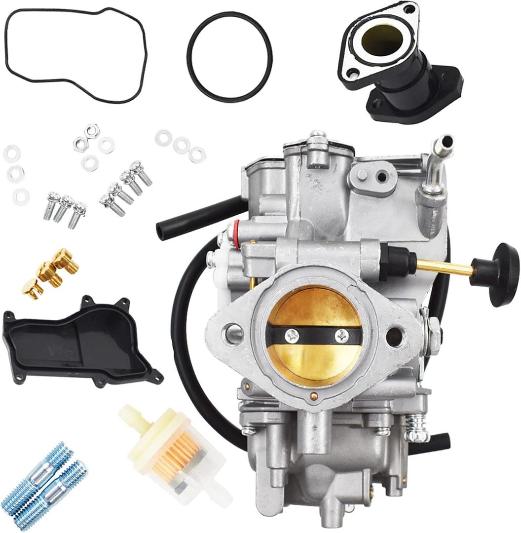 ALL-CARB Carburetor Replacement for Yamaha Big Bear 350 1987-1998 Moto-4 350 YFM 350 1987-1995 Kodiak 400 YFM400 1996-1998 Carb with Fuel Valve Switch