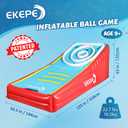 EKEPE Inflatable Score Ball Game, Carnival Yard Games for Kids and Adults, Inflatable Giant Game Toys with 2 Sponge Ball, Family Arcade Games for Indoor and Outdoor, Standard