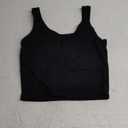 Trendy Queen Women's Summer Square Neck Tank Tops Workout Cropped Ribbed Summer Camisole Sleeveless Clothes 2025 (Large, Black)